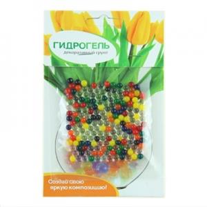 Гидрогель для домашних растений и декора Шарики разноцветные, полимерный материал.